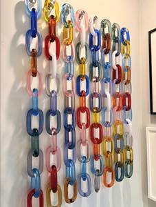 Hot Sale Hanging Resin Chain Link Wall Accent Custom Color Modern Design Handmade Home <b>Decor</b> for Birthday Wedding & Gift - Product Image 1
