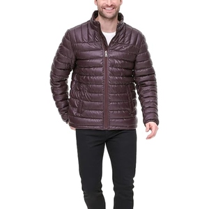 Blouson matelassé homme effet cuir personnalisé, à capuche, avec garniture en fourrure, chaud, décontracté, pour l'extérieur, style mode, fournisseur OEM en gros - Product Image 1