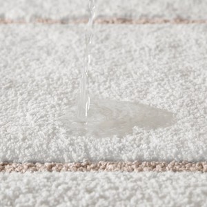 Tapis de bain rectangulaire moderne en coton blanc, tufté, antidérapant avec dos en caoutchouc, épais et moelleux pour la salle de bain à domicile - Product Image 6