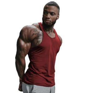 Xypex Corporation Custom LOGO Cotton Spandex Men's Gym Tank <b>Top</b> Blank Solid Silk Screen Printing Knitted Breathable Quick Dry - Product Image 5