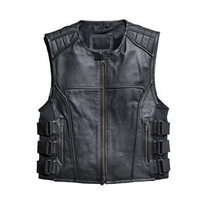 Gilet en cuir homme coupe ajustée, nouveau style, léger, personnalisable, meilleure vente, vente en gros - Product Image 1