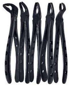 Pinzas de Extracción de Raíces Dentales Superiores de Acero Inoxidable de Alta Calidad con Agarre Ergonómico, Certificación CE, Fuente de Alimentación Manual - Product Image 1