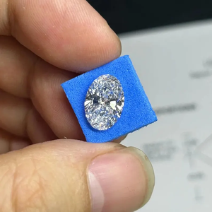 Diamant ovale de luxe cultivé en laboratoire, 1 carat, couleur D VS1, certifié, diamant non monté, adapté aux fabricants de bijoux de fiançailles et aux grossistes. - Product Image 1