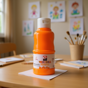 Aquarelle fluorescente orange, tempera fluorescente orange - Product Image 3