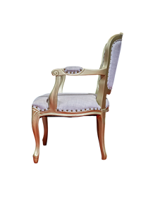 Ensemble de table basse Louis Luxury Durable de style moderne du milieu du siècle en bois massif avec 2 chaises pour le salon - Product Image 6