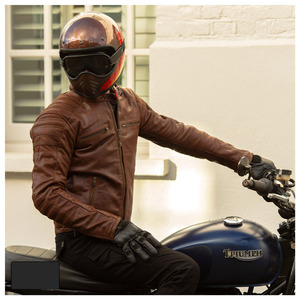 Chaqueta de Cuero Estilo Motero, Alta Calidad, Precio de Fábrica al por Mayor, Talla Grande, Chaqueta de Cuero para Motocicleta de Invierno - Product Image 5