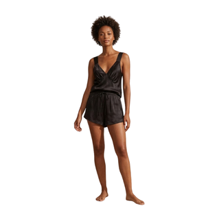 Hot Sale Women's Sleeveless Luxury <b>Satin</b> Silk Breathable <b>Pyjamas</b> <b>Set</b> Summer Plus Size Thermal Casual Classic One-Piece Sleepwear - Product Image 1