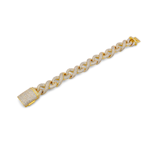 Bracelet Chaîne Hip Hop en Diamant VVS de Laboratoire de Haute Qualité, Collection de Bijoux Tendance avec Breloque Manuelle Premium - Product Image 1