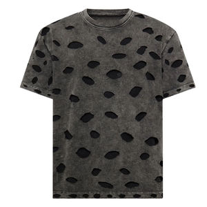 Camiseta Personalizada para Hombre, Estilo Vintage, Lavado Ácido, Talla Grande, Ropa Urbana Desgastada, Fabricante de Ropa OEM - Product Image 1