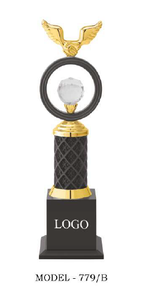 Custom Metal <b>Trophy</b> Award <b>Cup</b> Gold Black Crystal Bird Design for Sports School Event Recognition - Product Image 5
