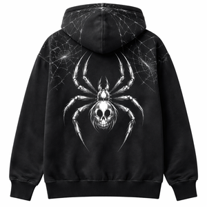 Sudadera con capucha pesada personalizada al por mayor con estampado de araña - Proveedor directo de fábrica para compras al por mayor OEM - Product Image 2