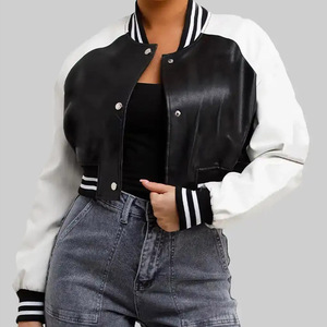 Chaqueta Varsity Personalizada Premium, Chaqueta de Béisbol Letterman, de Lana y Cuero, Estilo Urbano, Bordada, Proveedor de Fábrica OEM, Desmontable - Product Image 4