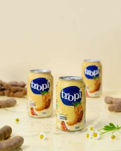 Boisson Tropi Juice 330ml en canette aluminium courte, 100% purée de fruits, faible en gras, stérilisée, saveurs de goyave, mangue et pastèque fraîchement pressées - Product Image 4