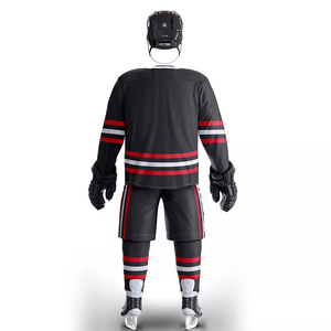 Ice Hockey Uniform Jersey Customizable Color Printed Short Sleeve Unisex Adult for - Product Image 1