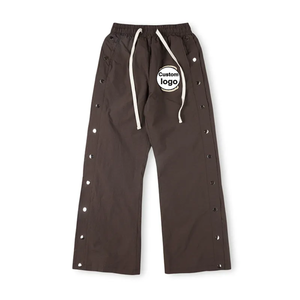 Conjuntos de Chaqueta Cortavientos de Nailon Personalizados 2025 para Mujer, Chaqueta con Cremallera Térmica y Pantalones Acampanados, Conjunto Deportivo de 2 Piezas para Mujer - Product Image 4