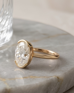 แหวนแต่งงานเพชรแท้สีขาว LGD Solitaire ทองคำขาว 14k ชุบโรเดียม เพชรเพาะเลี้ยง 3.00 กะรัต รับรองโดย IGI - Product Image 1