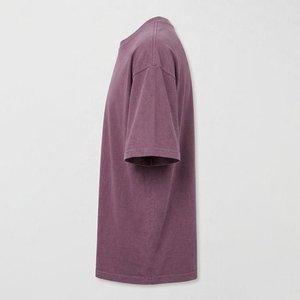 Camisas moradas extragrandes para mujer con logo impreso personalizado al por mayor, de media manga, alta calidad, 100% algodón, ropa de verano para vestido de mujer - Product Image 4