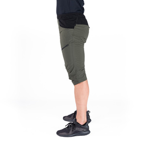 Pantalones Cortos Bermuda Verde Oliva para Hombre, Cintura Alta, Cierre con Cordón, Tela de Lona Transpirable, Bolsillos Delanteros con Logotipo, Estilo Casual - Product Image 4