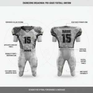 Customized Logo Design Football Jersey Pants Uniform Set Flexible Sports Clothing For University Team Practice American Football - Product Image 3