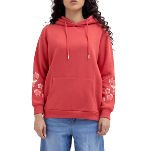 Sudadera con Capucha Personalizable para Mujer, Diseño de Logotipo Personalizado en la Parte Delantera, 100% Algodón, Resistente al Viento y Transpirable, Servicio OEM - Product Image 1
