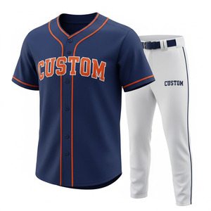 Ensemble de sportswear de softball de haute qualité, très bien coté, 100 % polyester, respirant, séchage rapide, anti-humidité, grandes tailles - Product Image 3