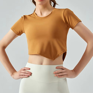 Camisetas cortas de manga corta transpirables para mujer, nuevas de fábrica, las mejores camisetas cortas de algodón para mujer. - Product Image 3