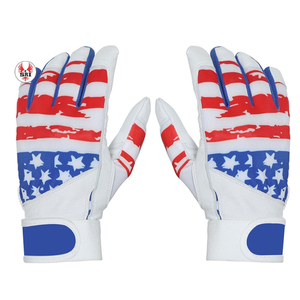 Gants de frappe de baseball et de softball professionnels, légers, durables, pour homme adulte, droitier, en cuir de vachette. - Product Image 5