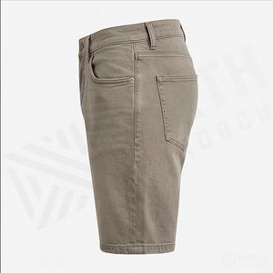 Shorts en toile pour homme, taille mi-haute, coupe ample et large, personnalisés, style streetwear tendance, séchage rapide, avec cordon de serrage, couleur foncée - Product Image 3