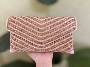 Beaded Hand Embroidered <b>Purses</b> Artisanal Evening Shoulder Bags Designer <b>Crossbody</b> <b>Purses</b> Luxury Wedding Handbags - Product Image 4