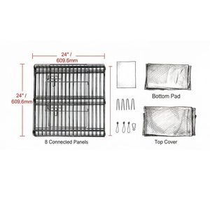Recinto per Animali Domestici in Acciaio Impermeabile per Uso Interno ed Esterno - Product Image 2