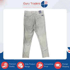 Pantalones Formales Clásicos de Corte Ajustado para Hombre, Tejidos con Material de Poliéster y Viscosa de Origen Indio, Muy Solicitados para Compradores al por Mayor - Product Image 3