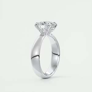 Bague de fiançailles solitaire Open Basket Set avec diamant rond de 2,00 carats cultivé en laboratoire en or blanc 14 carats - Product Image 1