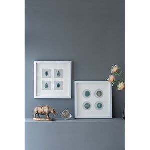S/2 Cornice Decorativa da Parete 15.57x1.2x15.7 Pollici, Design Moderno Unico per Casa o Ufficio - Product Image 1