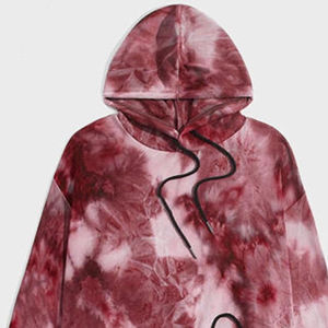 Conjunto Deportivo Unisex Tie Dye con Capucha, Sudadera de Manga Larga de Algodón y Pantalones, Estilo Casual Holgado para Otoño, en Venta - Product Image 2