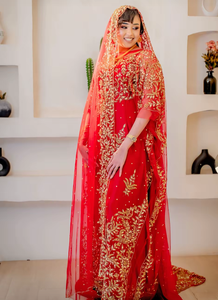 Diseño de Abaya para Boda con Hermoso Trabajo en la Cola, Abaya con Cuentas Katdana, Ideal para Fiestas y Bodas, Nuevas Colecciones 2026 - Product Image 2