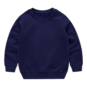 Nouveauté : Sweat-shirt pour enfants en molleton de coton uni, confortable, doux au toucher, chaud, col rond, 320g - Product Image 2