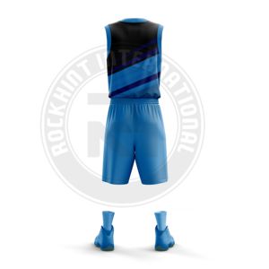 ชุดบาสเก็ตบอลสำหรับการแข่งขัน ผลิตจากโพลีเอสเตอร์ เนื้อผ้านุ่ม สวมใส่สบาย เหมาะสำหรับนักกีฬาในการฝึกซ้อมและการแข่งขัน - Product Image 2