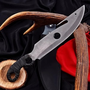 Couteau de chasse à lame fixe en acier inoxydable avec manche en bois, épaisseur 0,6 mm, OEM disponible pour une utilisation en extérieur - Product Image 4