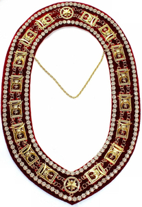 Wholesale Factory Price High Quality Shriner Chain <b>Collar</b> Masonic Jewels Regalia Freemason Modern Gold-Plated Brush <b>Metal</b> - Product Image 4