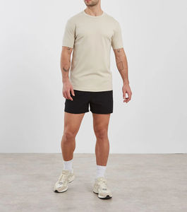 Camiseta Personalizada para Hombre, Transpirable, 100% Algodón, Manga Corta, Estilo Urbano, Corte Recto, Diseño Liso con Patrón Hip Hop - Product Image 2