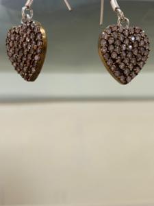 Pendientes Colgantes en Forma de Corazón para Mujer, Plateados en Oro Blanco, con Gemas de Moda, Hechos a Mano con Circonita Cúbica, Venta al Por Mayor - Product Image 5