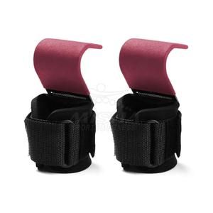 Heavy Duty Lifting Hooks Padded Wrist Support with Steel Grip Hooks for Intense Weightlifting and Gym <b>Workouts</b> - Product Image 2