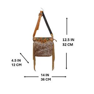 Nouvel arrivage de sac à bandoulière à franges en cuir véritable usiné à la main pour femmes Sac à main en cuir de vachette - Product Image 2