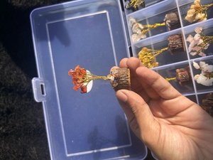 Wholesale High Quality Carved Gemstone Rais Agate <b>Small</b> Size 12pc Tree Box <b>for</b> <b>Home</b> Christmas Decorations - Product Image 3