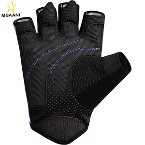 Guantes para mujer, protección antideslizante con palma acolchada, elásticos y transpirables, para levantamiento de pesas, gimnasio, culturismo, medio dedo, ciclismo - Product Image 2