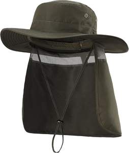 Casquette de pêcheur unisexe à séchage rapide pour toutes les saisons, pliable, en nylon, avec rabat pour le cou, en toile Oxford, 54-56 cm, pour la pêche en plein air - Product Image 6
