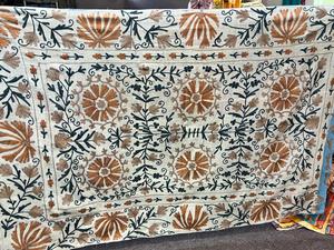 Dupatta Tradicional Bordada con Flores, Dupatta Étnica Bordada a Mano, Dupatta con Bordado Floral, Estola Tradicional Bordada - Product Image 3