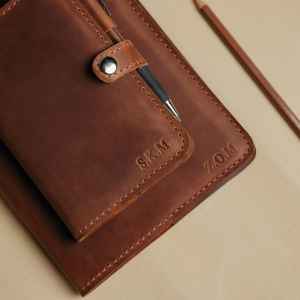 Funda Clásica Vintage de Cuero para Cuaderno, Recargable, Porta Cuadernos, para Uso Profesional, NBC-0067 - Product Image 4