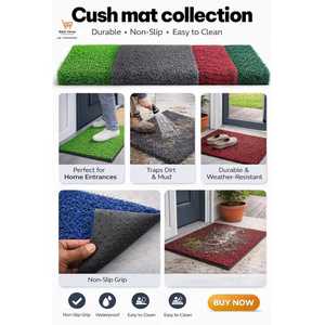 แผ่นรองอาบน้ำกันลื่น Cush Ease 240 ขนาด 16x24 นิ้ว ผลิตจากผ้าฝ้ายเนื้อนุ่ม กันน้ำและซึมซับน้ำได้ดีเยี่ยม เหมาะสำหรับห้องน้ำ บ้าน หรือโรงแรม - Product Image 2