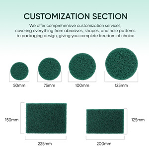 Tampon de nettoyage industriel non tissé en nylon abrasif pour le nettoyage et le polissage des métaux, vente en gros OEM - Product Image 4